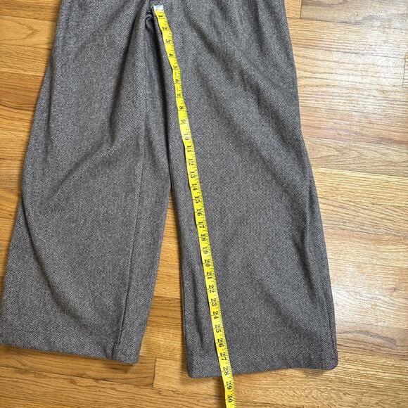 Cider Collar Cinched Waist Jumpsuit XS Tan Houndstooth Pleated NWT - Picture 6 of 10